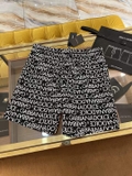 Quần short đùi gió Dolce Gabbana 2 lớp lót lưới họa tiết nhiều logo Like Auth 1-1 on web