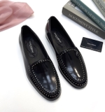 Giày Loafer Dolce Gabbana tán đinh viền da Đen Bóng new 2024 Like Auth 1-1 on web fullbox