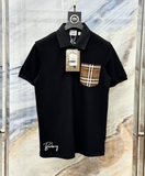 Áo polo Burberry check túi ngực kẻ sọc logo thêu chữ ký Full Like Auth 1-1 on web