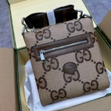 Túi cặp đứng Gucci đeo chéo Messenger Bag họa tiết monogram logo to Jumbo 23x21x4.5cm Like Auth on web fullbox bill thẻ
