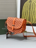 Túi đeo chéo Goyard Belvedera kẻ lưới Cam new 2024 Like Auth on web fullbox bill thẻ