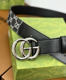 Thắt lưng, dây nịt, belt Gucci mặt đúc khối họa tiết monogram size 85-110cm fullbox Like Auth 1-1 on web