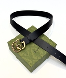 Thắt lưng, dây nịt, belt Gucci mặt rắn GG dây Đen sần size 85-110cm fullbox Like Auth 1-1 on web