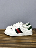 Giày sneaker Gucci ACE Leather Trắng kẻ sọc Xanh Đỏ new 2024 Like Auth on web fullbox bill thẻ phụ kiện