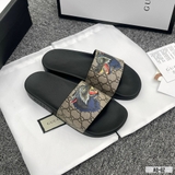 Dép lê quai ngang Gucci hình Sói họa tiết phối monogram Like Auth on web fullbox bill thẻ