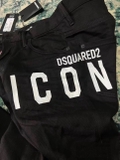 Quần Jean bò Dsquared2 icon Đen trơn logo check đùi khuy cài Like Auth 1-1 on web