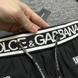 Quần short ngố đùi gió Dolce Gabbana họa tiết DG thêu check cạp 2 lớp lót new 2024 Like Auth 1-1 on web