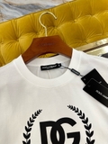 Áo phông T-shirt Dolce Gabbana logo DG Milano vòng lá Like Auth on web