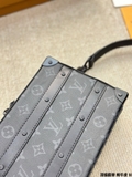 Túi đeo chéo Clutch Louis vuitton LV Bag Handle Soft Trunk vân hoa monogram Like Auth 22x16x6cm Like Auth on web fullbox bill thẻ