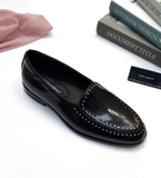 Giày Loafer Dolce Gabbana tán đinh viền da Đen Bóng new 2024 Like Auth 1-1 on web fullbox