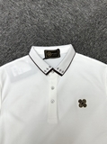 Áo polo Louis Vuitton logo hoa ngực check cổ thêu Like Auth 1-1 on web