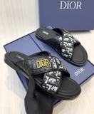 Dép lê quai chéo Dior họa tiết monogram logo tag Vàng new 2024 Like Auth on web fullbox bill thẻ