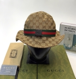 Mũ nồi, nón tai bèo Gucci họa tiết monogram kẻ Vải Xanh Đỏ tag da Like Auth fullbox