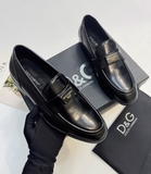 Giày Loafer Dolce Gabbana tag vuông da Đen Bóng new 2024 Like Auth 1-1 on web fullbox