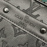 Túi đeo chéo Louis Vuitton LV Nano Alpha Bag Đen vân hoa khắc chìm monogram new 2024 Like Auth on web fullbox bill thẻ