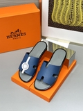 Dép lê sandal Hermes Quai Than đế Xám Đế gỗ da bò bản Like Auth 1-1 on web Full 3 box bill thẻ phụ kiện