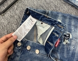 Quần short ngố đùi Jean Dsquared2 Xanh rách vá khuy cài phối xích new 2024 Like Auth 1-1 on web