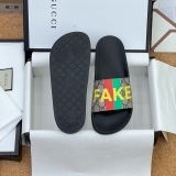 Dép lê quai ngang Gucci Not Fake họa tiết monogram Like Auth on web fullbox bill thẻ