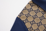 Áo polo Gucci Maxi GG Xanh Than họa tiết monogram Like Auth 1-1 on web