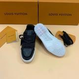 Giày sneaker Louis Vuitton Đen Xám họa tiết hoa vân Like Auth on web fullbox bill thẻ phụ kiện