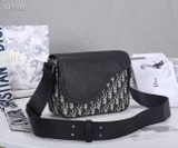 Túi đeo chéo Dior Saddle Messenger Bag Black Beige Đen Kem size22x15x6cm Like Auth on web fullbox bill thẻ