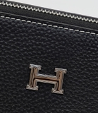 Túi ví Clutch Hermes kẻ chỉ Trắng logo tag chữ H new 2024 size 27x18x6cm Like Auth on web fullbox bill thẻ