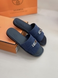 Dép sandal Hermes móc khóa quai Xanh Than da lộn đế gỗ Like Auth on web fullbox bill thẻ