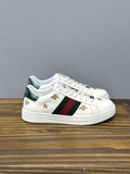 Giày sneaker Gucci ACE Embroidered kẻ sọc Xanh Đỏ thêu nhiều Ong Sao Like Auth on web fullbox bill thẻ phụ kiện