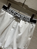 Quần short đùi gió Dolce Gabbana logo check cạp tag vuông đùi 2 lớp lót lưới Like Auth 1-1 on web