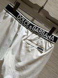 Quần short đùi gió Dolce Gabbana logo check cạp tag vuông đùi 2 lớp lót lưới Like Auth 1-1 on web