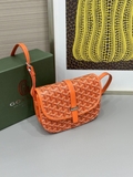 Túi đeo chéo Goyard Belvedera kẻ lưới Cam new 2024 Like Auth on web fullbox bill thẻ