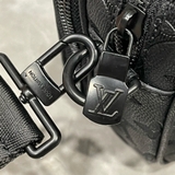 Túi đeo chéo Louis Vuitton LV Nano Alpha Bag Đen vân hoa khắc chìm monogram new 2024 Like Auth on web fullbox bill thẻ