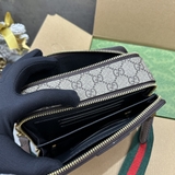 Túi hộp đeo chéo Gucci Nâu 2 khóa Vàng tag da họa tiết monogram Like Auth on web fullbox bill thẻ