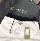 Quần short ngố đùi gió Gucci 2 lớp lót lưới thêu logo Ong Sao new 2024 Like Auth 1-1 on web