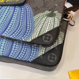 Combo túi ví Louis Vuitton 3 in 1 đeo chéo họa tiết Bí ngô 25x18cm Like Auth on web fullbox bill thẻ