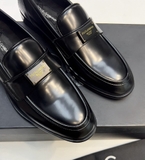 Giày Loafer Dolce Gabbana tag vuông da Đen Bóng new 2024 Like Auth 1-1 on web fullbox