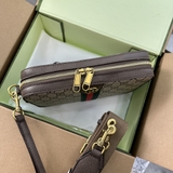 Túi đeo chéo, cầm tay Gucci họa tiết monogram tag GG sọc dọc fullbox bill thẻ Like Auth on web