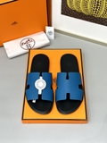 Dép lê sandal Hermes đế gỗ da taiga new 2024 Like Auth 1-1 on web fullbox bill thẻ phụ kiện