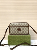 Túi đeo chéo hộp Gucci đeo chéo 1 khóa họa tiết monogram tag da size 22.5x14x7cm Like Auth on web fullbox bill thẻ
