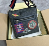 Túi cặp đứng Gucci đeo chéo Messenger Bag họa tiết monogram Họa tiết Hổ Rắn Đĩa Bay 23x21x4.5cm Like Auth on web fullbox bill thẻ