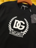 Áo phông T-shirt Dolce Gabbana logo DG Milano vòng lá Like Auth on web