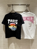 Áo phông T shirt Balenciaga họa tiết Paris hoàng hôn Like Auth on web