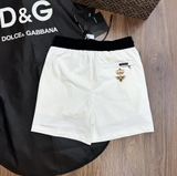 Quần short đùi gió Dolce Gabbana 2 lớp lót lưới tag gương logo ong thêu vương miện Like Auth 1-1 on web