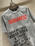 Áo phông T shirt Dsquared2 Xám logo Đỏ chữ Đen Like Auth on web