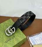 Thắt lưng, dây nịt, belt Gucci mặt đúc khối họa tiết monogram size 85-110cm fullbox Like Auth 1-1 on web