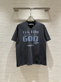 Áo phông T shirt Enfants Riches Xám logo chữ xanh God Like Auth on web