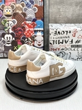 Giày sneaker Dolce Gabbana Trắng phối wash da Nâu Like Auth on web fullbox bill thẻ phụ kiện