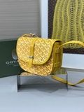 Túi đeo chéo Goyard Belvedera kẻ lưới Vàng new 2024 Like Auth on web fullbox bill thẻ