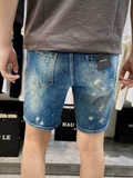 Quần short ngố đùi Jean Dsquared2 Xanh rách vá khuy cài phối xích new 2024 Like Auth 1-1 on web