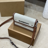 Túi Đeo Chéo Burberry Mini Horseferry Print Title Bag With Pocket Detail Màu Nâu size 19x15x5cm Like Auth on web fullbox bill thẻ